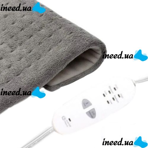 Успокаивающая массажная нагревательная грелка накидка Massaging Weighted Heating Pad для всего тела Тепловая флисовая электрогрелка плед с подогревом
