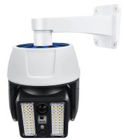 Уличный светодиодный фонарь муляж камеры HW-5118-1 44 SMD с реакцией на движение на солнечной батарее, Камера обманка лампа с датчиком движения Белая