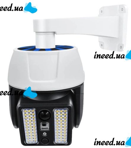 Уличный светодиодный фонарь муляж камеры HW-5118-1 44 SMD с реакцией на движение на солнечной батарее, Камера обманка лампа с датчиком движения Белая