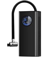 Автомобильный воздушный компрессор Charge Pump CQB002 3600mAh аккумуляторный автокомпрессор с фонариком и дисплеем, насос для подкачки шин 150 PSI