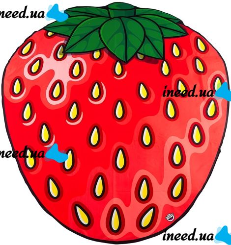 Bigmouth Beach Blanket Strawberry YX0012 3D Beach Blanket Lint Free Beach Mat 152x122cm Picnic and Beach Towel Strawberry