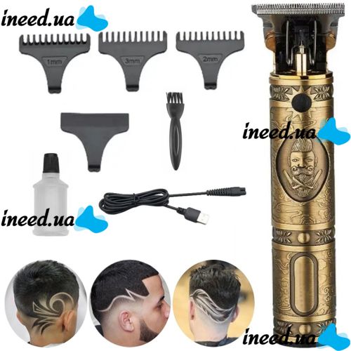 Wireless Rechargeable Edging Machine USB VGR V-085 Mustache and Beard Clipper, Rechargeable Portable Trimmer Razor for Men
