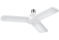 Светодиодная складная лампа Fan Blade Led 45W с цоколем E27 аккумуляторный раскладной тройной фонарь трансформер на три лопасти 220V Холодный белый