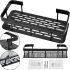 Настінна пряма полку в ванну Storage Rack AND197, навісний органайзер 30х13х5.5см тримач для ванної XL-915 під косметичні приналежності на стіну