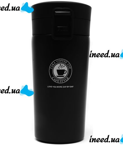 Портативная термочашка Vacuum Cup Elite Cafestyle EL-252 380 мл двухслойная термокружка с крышкой и поилкой, термос из нержавеющей стали с фильтром AND1335