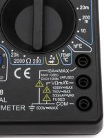 Цифровой мультиметр вольтметр амперметр Digital DT-838 автоматический ручной тестер силы тока, напряжения и сопротивления с дисплеем DT838