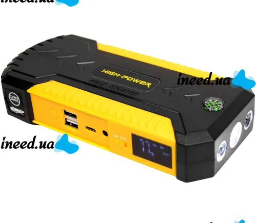 Автомобильное пускозарядное устройство Jump Starter JS19D 12V 88000 мАч автомобильный стартер и Powerbank с дисплеем для зарядки аккумулятора авто