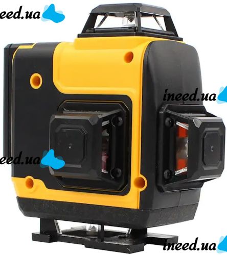 Лазерный уровень DeWalt DCLE34031N 4D 16-линейный зеленый луч на 2 аккумулятора, нивелир для измерения пересечения линий на 360 со штативом в кейсе