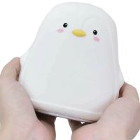 Настольный силиконовый ночник Пингвин Penguin LJC-129 с RGB подсветкой и сенсорным датчиком, Светодиодный светильник 7 режимов на аккумуляторе USB