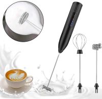Акумуляторний капучинатор 2в1 Coffe mixer 918D, Ручний міні міксер для збивання молока і вершків, бездротовий віночок спінювач з USB-зарядкою