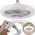 Electric ceiling fan lamp in socket E27 CHP-006 2835 2in1 with remote control, LED lamp chandelier with fan