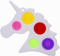 Детская игрушка антистресс Simple Dimple UKR-102 развивающий силиконовый Симпл Димпл для снятия стресса, сенсорный Единорог от 3-х лет Pop it