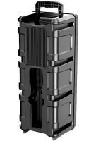 Напольная колонка с микрофоном Hoco BS52 Billowing Outdoor беспроводная портативная акустическая Bluetooth система, автономное караоке, пультом и цветомузыкой