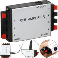 Универсальный двухплатный усилитель напряжения RGB Amplifier XM-01 12V-24v 6A для светодиодной LED ленты, Контроллер 12В для лед лент Серебристый