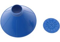Car Scraper Watering Can for Snow and Ice Glass Snow Loader 3 in 1 Cone Brush Cleaner, Icebreaker for Car Windshield Cleaning Blue