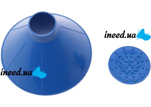 Car Scraper Watering Can for Snow and Ice Glass Snow Loader 3 in 1 Cone Brush Cleaner, Icebreaker for Car Windshield Cleaning Blue