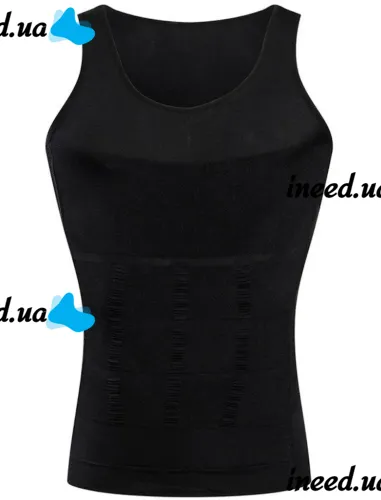 Утягивающая майка для мужчин Slim'n Lift men корректирующее мужское белье Black, Мужская корректирующая майка Слим энд Лифт фо Мэн Черная