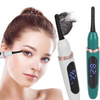 Аккумуляторные щипцы для горячей завивки ресниц Eyelash Curler XL-271, с подогревом, Электрическая кисточка плойка с дисплеем зарядка через USB