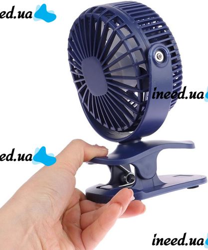 Настольный вентилятор на прищепке Small Fan WX-6507 портативный мини-вентилятор, охладитель воздуха на аккумуляторе с зажимом 3 режима работы USB