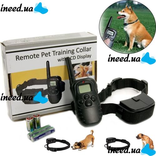 Навчальний електро нашийник для тренування собак Remote pet dog Training Collar з LCD дисплеєм, електронний нашийник для дресирування на батарейках