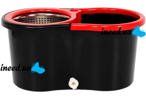 Комплект швабра с турбо отжимом и ведром Spin Mop 360 10 л набор для уборки и мытья пола Magic Mop телескопическая швабра с насадкой из микрофибры