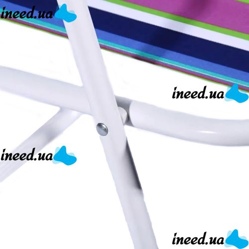 Folding chair AMF Picnic CCS022 with armrests camping striped, oxford, folding chair 1215, camping, for picnic, Striped