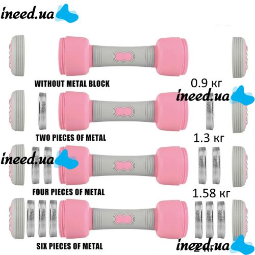 Многофункциональные разборные массажные гантели Multifuntional Massage Dumbbells NEW для тела массажер тренажер с переменным весом для фитнеса