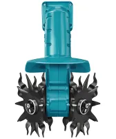 Аккумуляторный ручной мини культиватор Makita G6685 для рыхления и прополки огорода, беспроводной электрокультиватор с 2 аккумуляторами для сада
