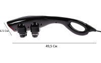 Электрический ручной массажер Quad Action Percussion Massager TK-88-2 для всего тела 28 Вт, 12 в 1, Вибрационный мышечный мультимассажер для спины