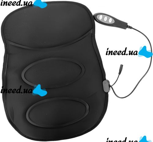 Массажная накидка для автомобиля Robotic Cushion Massage HL-802 вибрационная подушка массажер для спины и поясницы с подогревом на сиденье авто LY57
