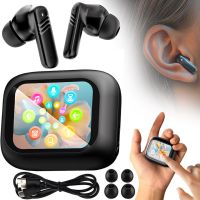 Беспроводные Bluetooth наушники Digital Display Headset ANC LX-10 вакуумные вкладыши с сенсорным LED дисплеем TWS гарнитура в кейсе LX10 Earbuds