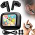 Wireless Bluetooth Headphones Digital Display Headset ANC LX-10 Vacuum Earmuffs with Touch LED Display TWS Headset Case LX10 Earbuds