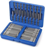 Набор магнитных насадок Socket Set AND ES-50 комплект из 49 односторонних удлиненных бит 75 мм с удлинителем в кейсе для отверток и шуруповерта