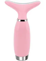 Акумуляторний мікрострумовий масажер Neck Beauty Device HY69 7 режимів міостимулятор для підтяжки та ліфтингу шкіри обличчя і шиї з дисплеєм і підсвічуванням