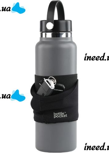 Чехол с карманом для спортивной бутылки Bottle Pocket до 1 л тканевый карман органайзер для хранения смартфона, ключей, карточек и наушников