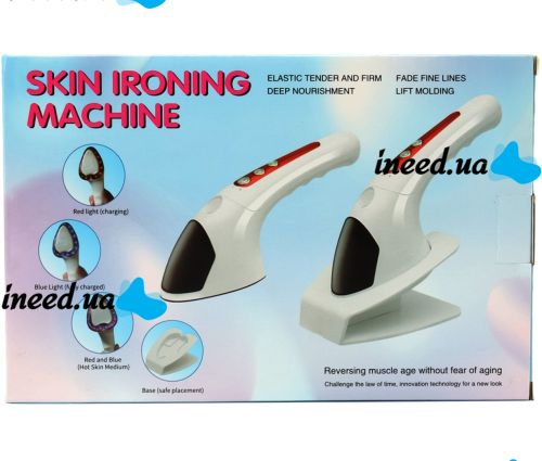 Массажер увлажнитель с микротоками Skin Ironing Machine XL-2308 светодиодный аппарат распариватель для удаления морщин и лифтинга лица и шеи LY-76