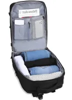 Quentin J3279 Black Airplane Hand Luggage Backpack for Laptop 15.6" Travel Bag with USB Port Wizz Air Ryanair for Airplane