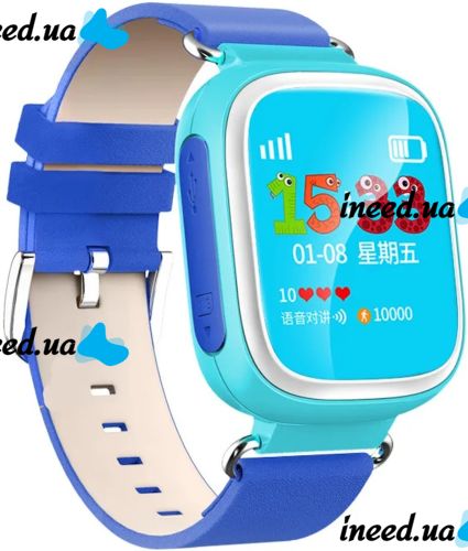 Розумні дитячі смарт годинник Smart Baby Watch Excelvan Q60 з функцією GPS трекера, наручні смарт-годинник з SIM-картою 400 мАг IOS Android