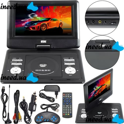 Цифровой DVD проигрыватель 11" Opera NS-1180 11"поворотный LCD плеер, автомобильная DVD-книга с Т2 тюнером, пультом ДУ и джойстиком TV USB SD OP-1180