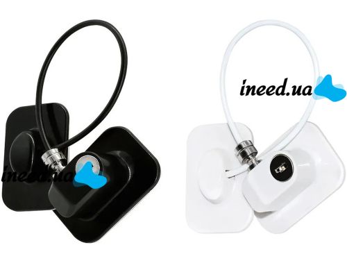 Блокировщик окон с ключом Child Safety Lock AND-93 детский замок безопасности, защита на мебель, шкаф, холодильник, блокиратор с тросом для детей