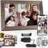 Цифровая акриловая фоторамка Photo Frame Frameo 10.1" 16 ГБ с Wi-Fi сенсорным IPS экраном умная электронная рамка для фото видео с часами Коричневая
