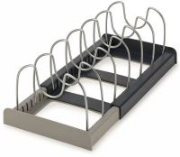 Расширяемый держатель для хранения крышек Dish Rack кухонный выдвижной органайзер для посуды, раздвижная сушилка подставка для кастрюль на кухню
