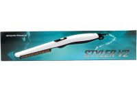 Электрическая расческа для бороды и усов Quick Curling Styler V2 выпрямитель для укладки и выравнивания волос с керамическим покрытием от сети