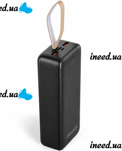 Портативное зарядное устройство Power Bank Awei J111B 50000 мАч 22.5W внешний аккумулятор повербанк с быстрой зарядкой для телефона IOS Android