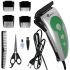 Domotec MS-3301 12W corded hair clipper professional beard and moustache trimmer with interchangeable attachments Green