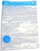 Vacuum bags 80x120 cm for compact storage with a vacuum cleaner valve, reusable transparent bags for packing clothes