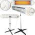 Инфракрасный электрический обогреватель Awox Ecotec 2500W кварцевый напольный электрообогреватель, настенный УФО с телескопической ножкой для дома