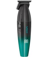 Аккумуляторный триммер для стрижки волос VGR V-906 5W беспроводная мужская машинка для окантовки бороды и усов со сменными насадками и дисплеем USB