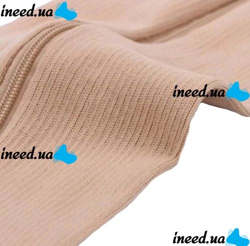 Компрессионные гольфы от варикоза Zip Sox, облегающие лечебные чулки, носки для фиксации лодыжек Зип Сокс со змейкой, Бежевые S/M, L/XL