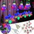 Internal RGB Garland Curtain Xmas 3D Snowman and Snowflake Figurines Multicolor 3x0.7m 95Led M, New Year's 300x70 cm for the window of the RGB house from the network